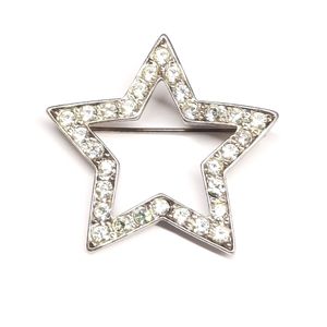 Studded star Premier Designs silvertone brooch A05